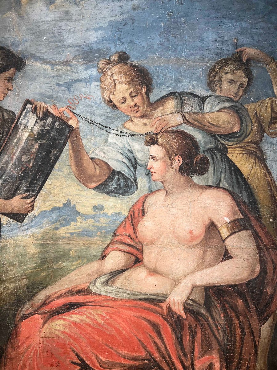 VENERE AL BAGNO, TEMPERA SU TELA, SECONDA META' DEL XVIII SECOLO-photo-3