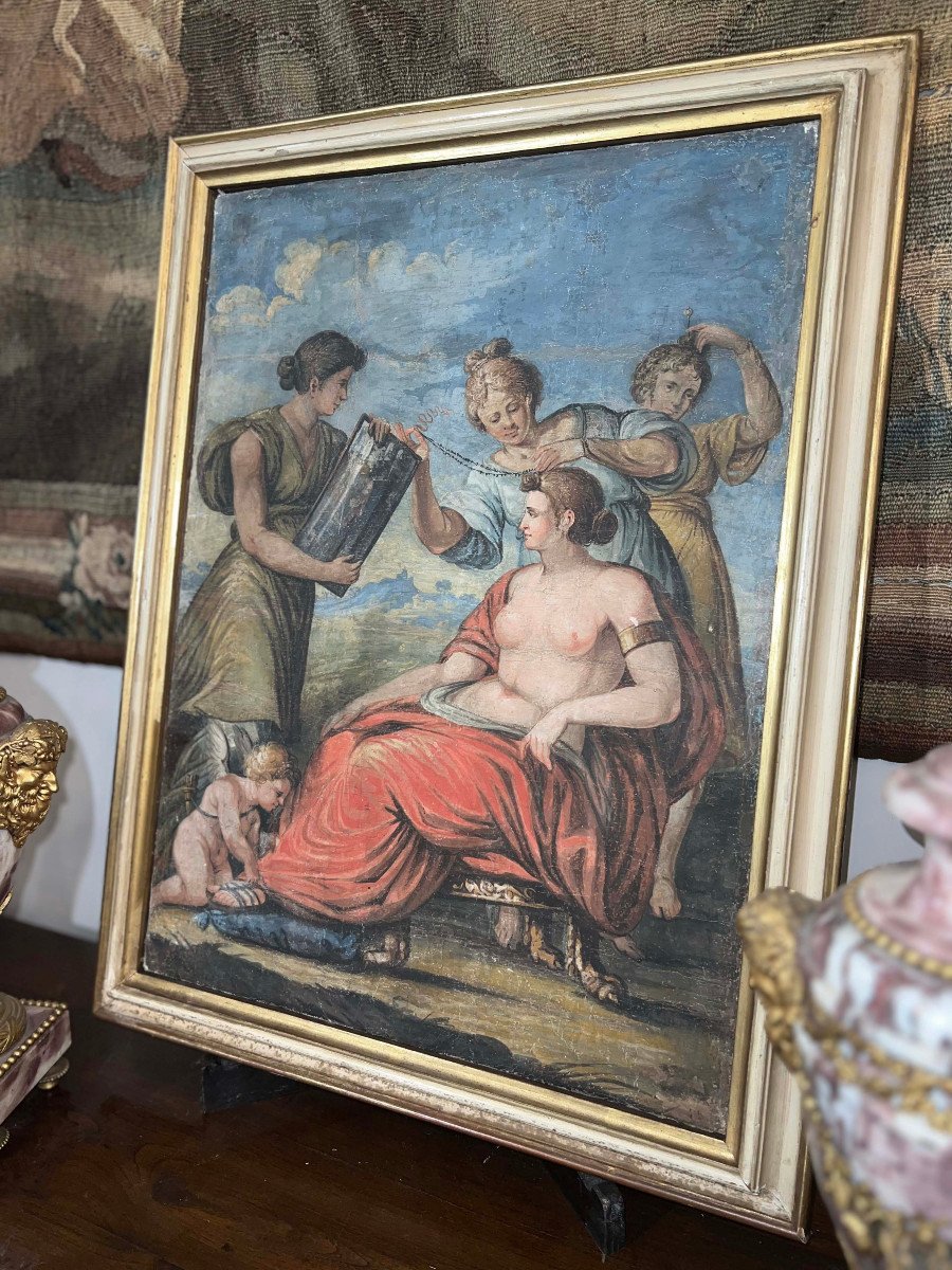 VENERE AL BAGNO, TEMPERA SU TELA, SECONDA META' DEL XVIII SECOLO-photo-4