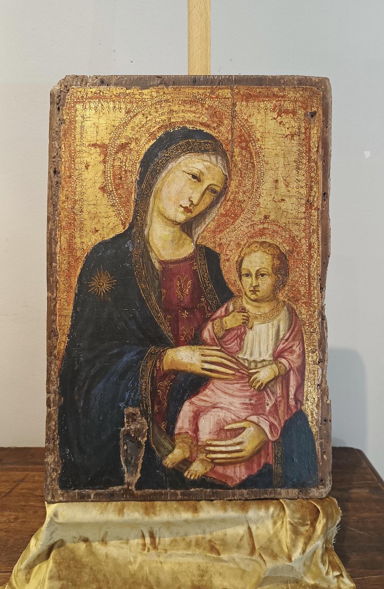 TAVOLETTA CON MADONNA E BAMBINO XVI SECOLO -photo-7