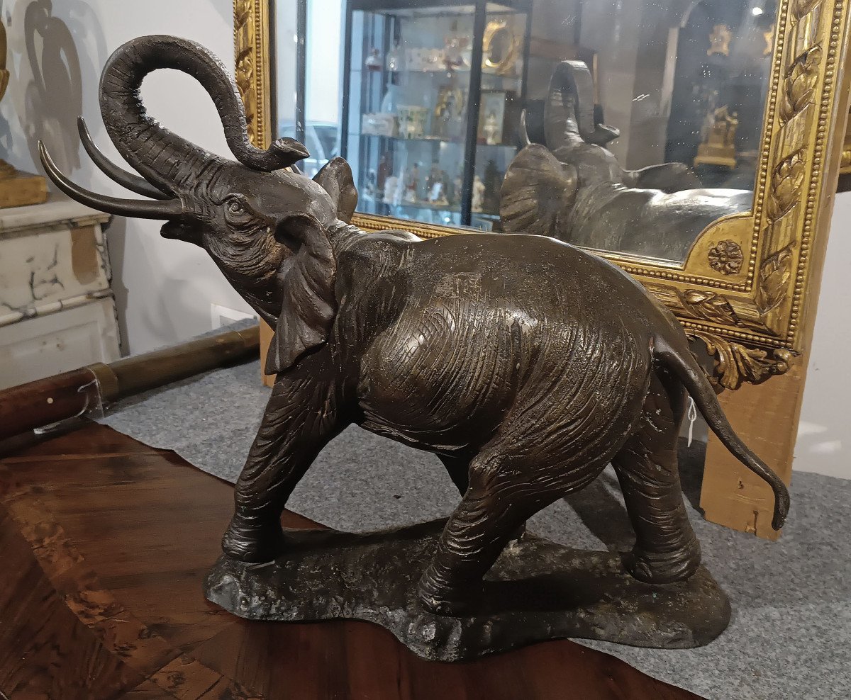 ELEFANTE IN BRONZO XX SECOLO-photo-2