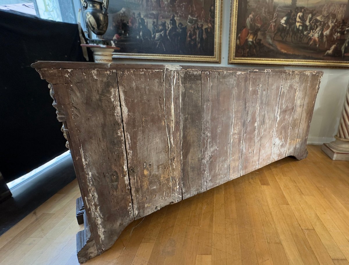 CREDENZA IN NOCE RINASCIMENTALE PRIMA META’ DEL XVI SECOLO-photo-1