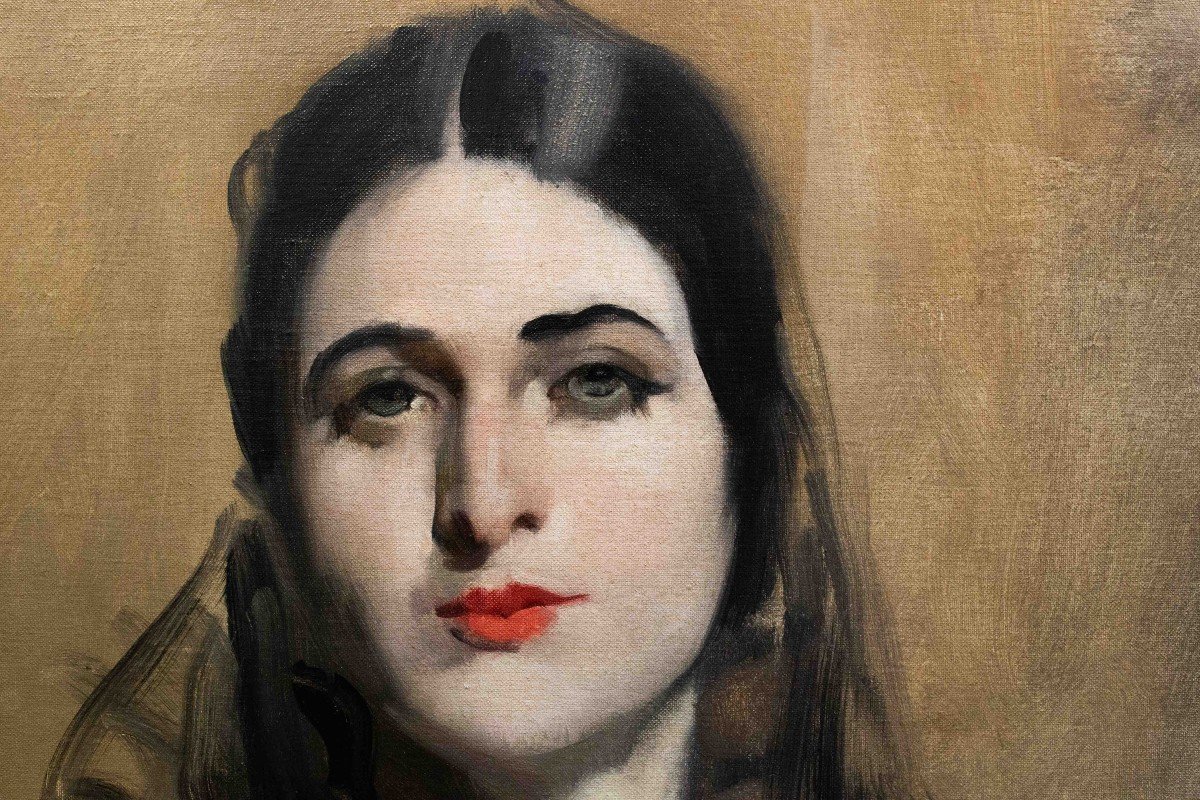 Antonio Ambrogio Alciati, "Ritratto di Nobildonna", olio su tela, firmato, 1923-photo-4