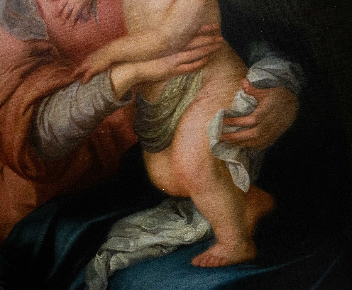 Bartolomé Esteban Murillo, copia da, Madonna con bambino, Epoca '700-photo-4