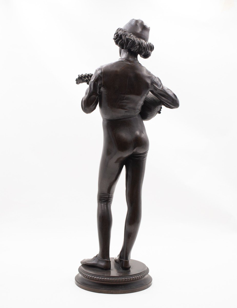 Paul Dubois, "Suonatore fiorentino", 1865, bronzo-photo-4