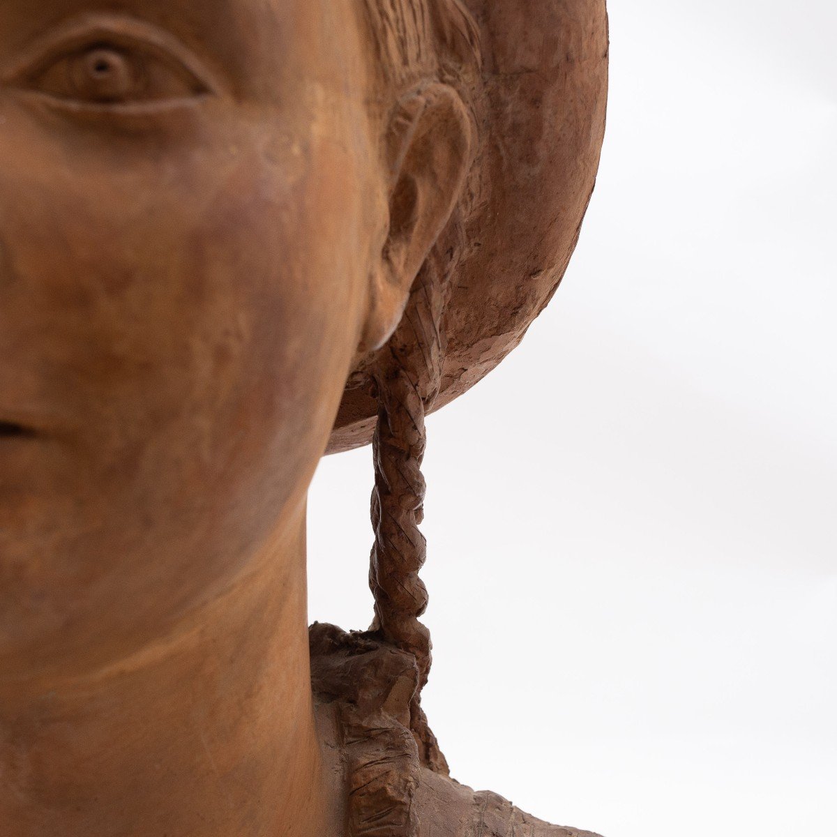 Carmelo Cappello, scultura di "Ragazza", terracotta, firmato, 1939-photo-4