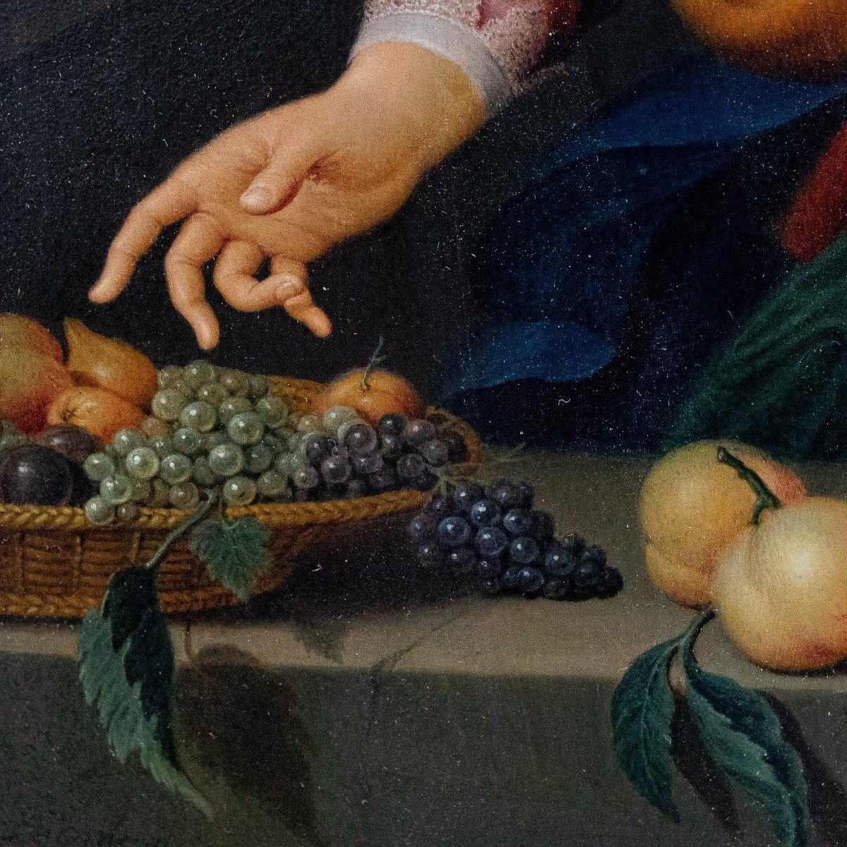 Gérard Wigmana, "Il Corteggiamento", olio su tavola, firmato, 1740-photo-5