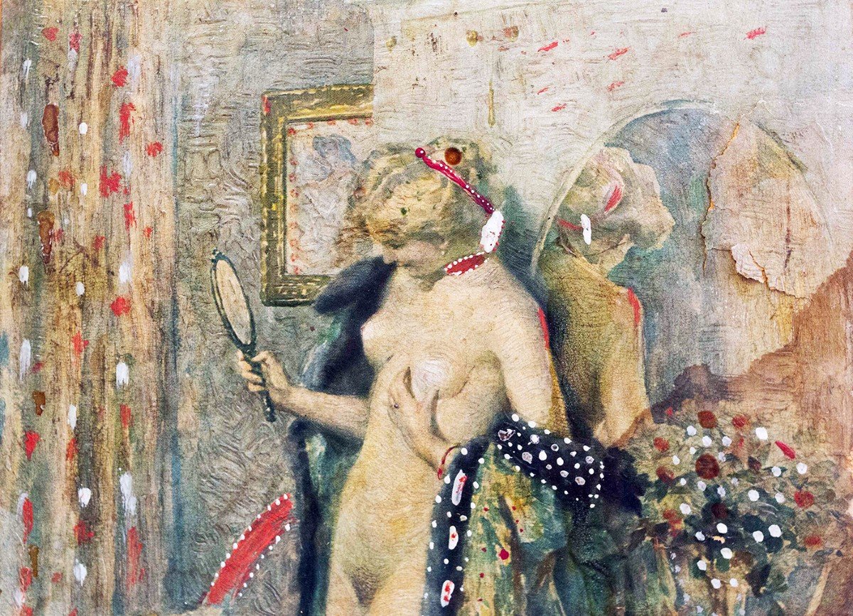 Vincenzo Caprile, "Nudo femminile", olio su cartone, firmato, Primi '900-photo-1