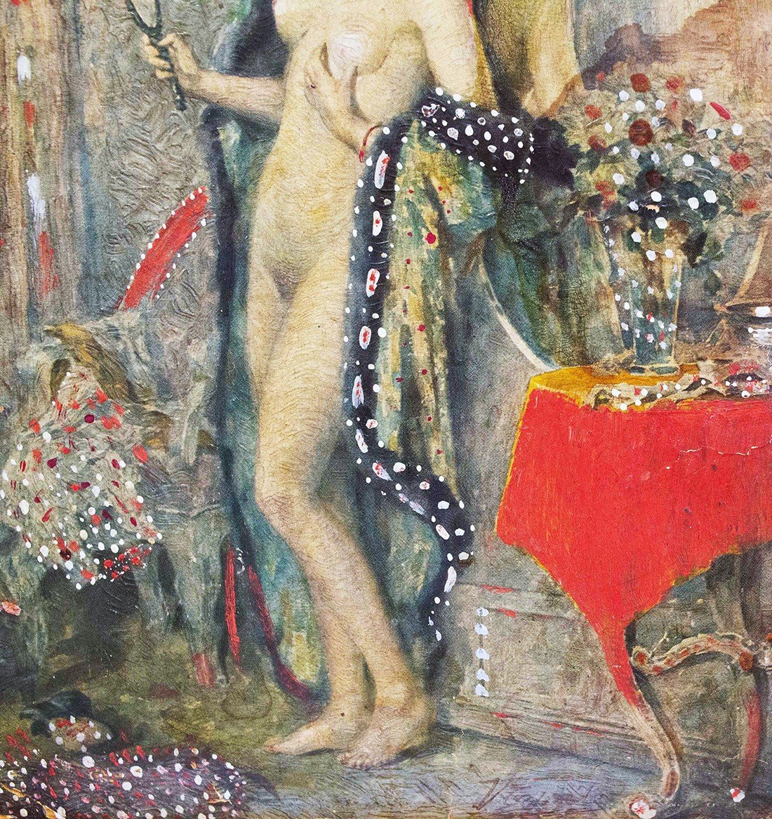 Vincenzo Caprile, "Nudo femminile", olio su cartone, firmato, Primi '900-photo-3