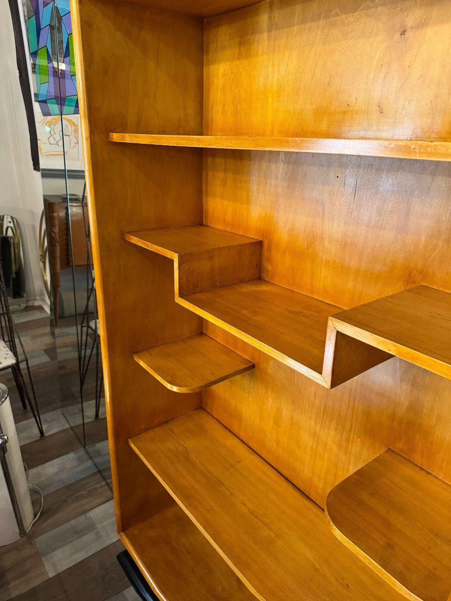 Libreria Bookcase a scaffali, in legno, Anni '60 -photo-1