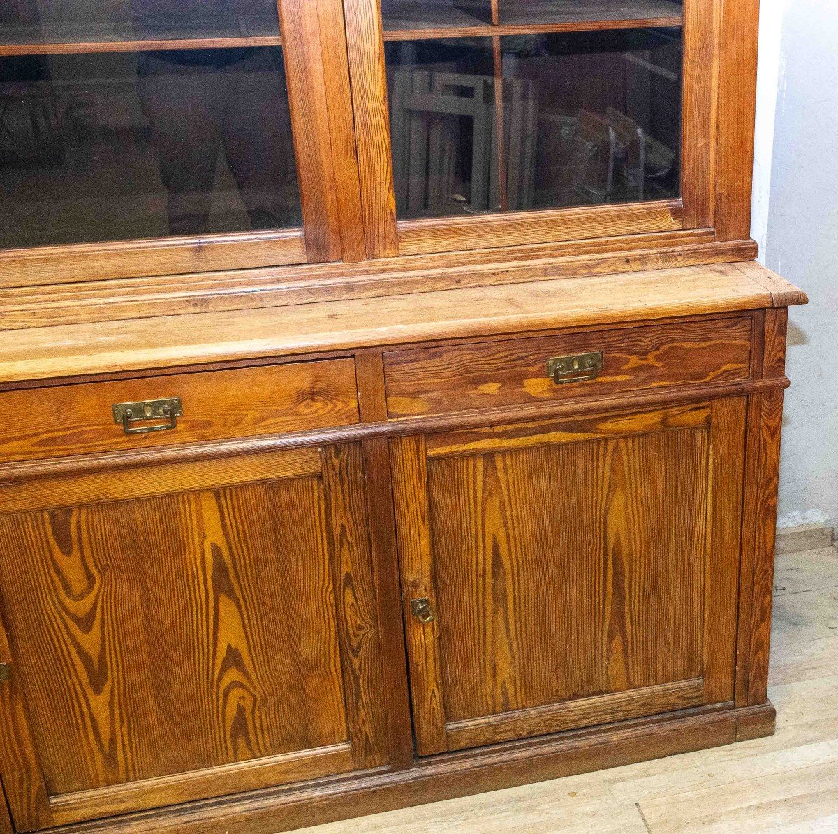 Credenza in larice, Stile Edoardiana, Epoca Primi '900-photo-3