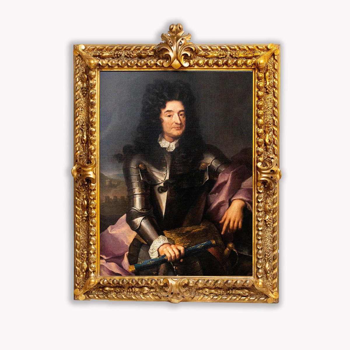 Dipinto Olio su tela, "Filippo II d'Orleans", Epoca XVIII Secolo-photo-4