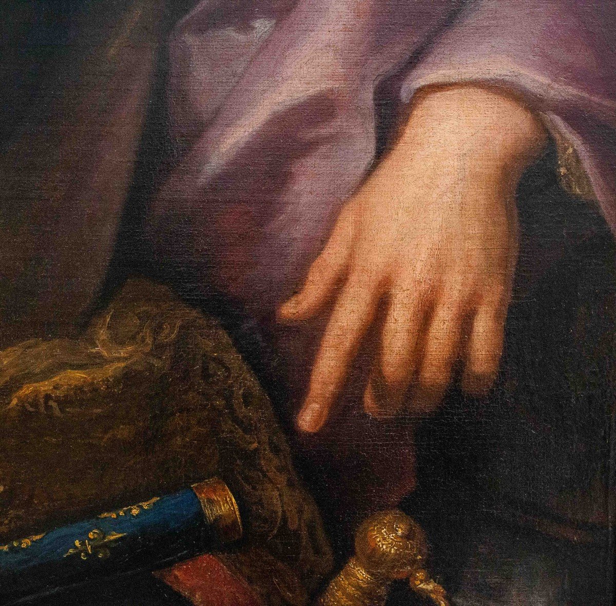 Dipinto Olio su tela, "Filippo II d'Orleans", Epoca XVIII Secolo-photo-1