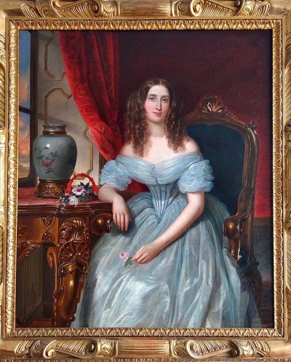 Pietro Lucchini - Ritratto di nobildonna (1843)