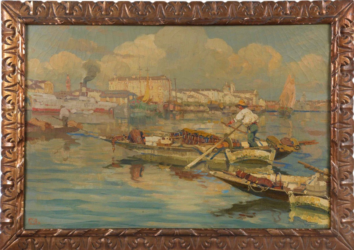 VETTORE ZANETTI ZILLA Ritorno dalla pesca (1919)