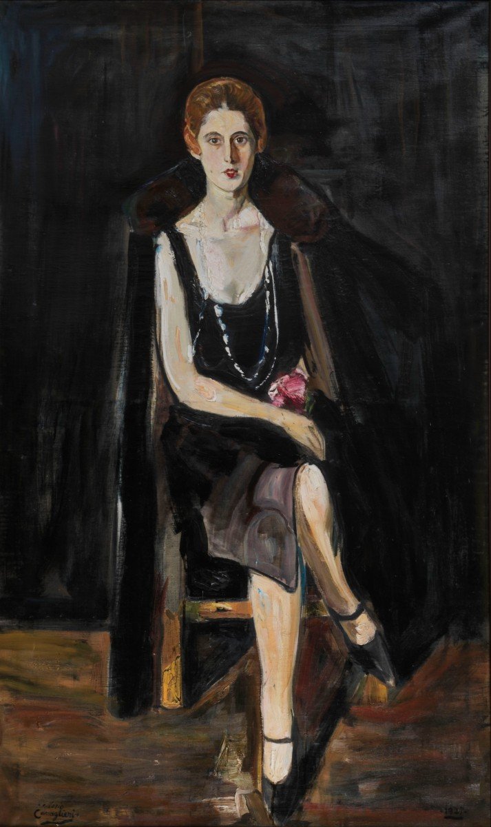 Mario Cavaglieri - La donna in nero (Mafalda) (1927)