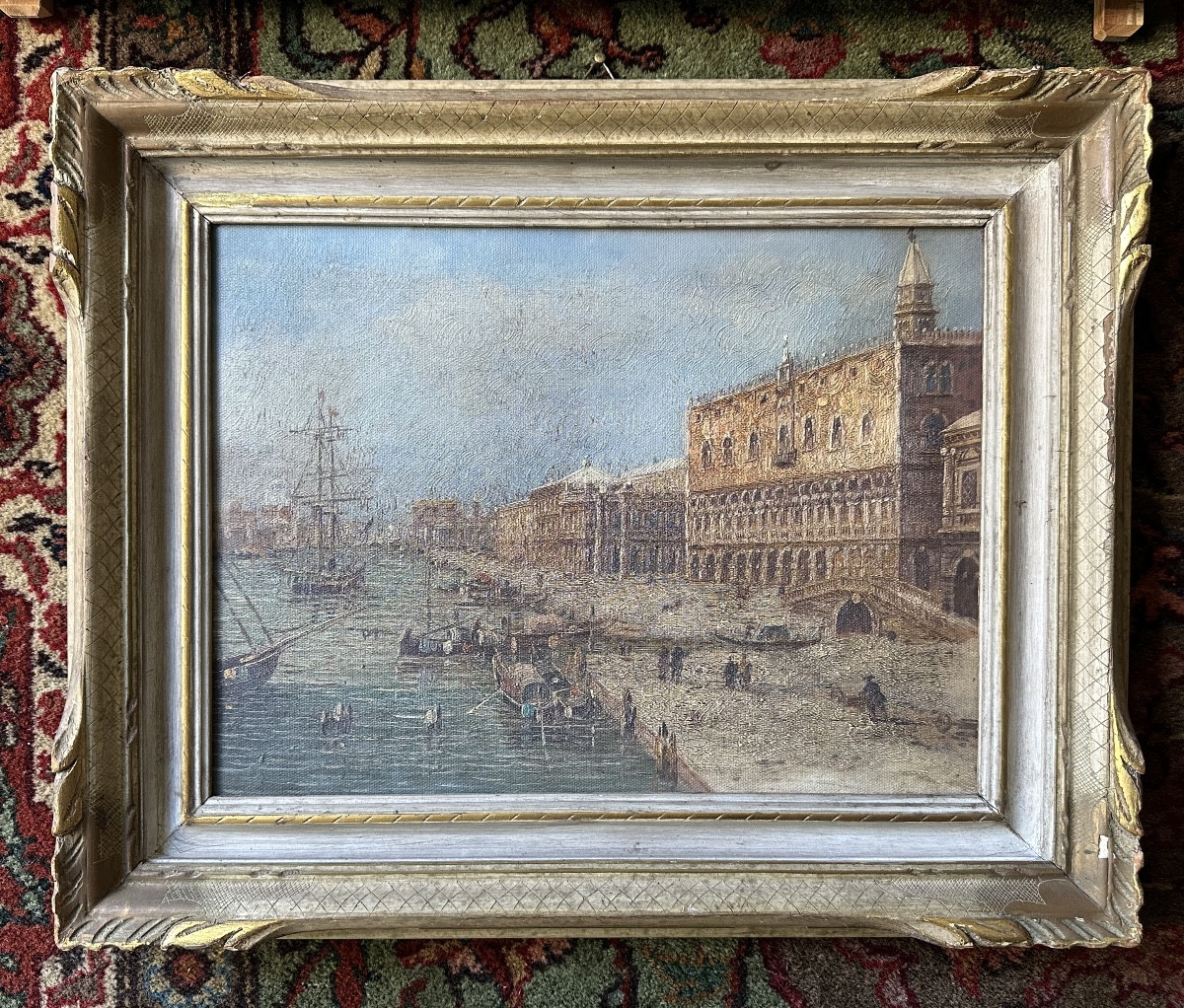 Olio Su Tela.  Venezia Primi '900