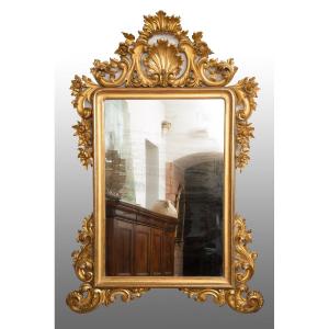 Elegante specchiera Luigi Filippo napoletana della prima metà del 800