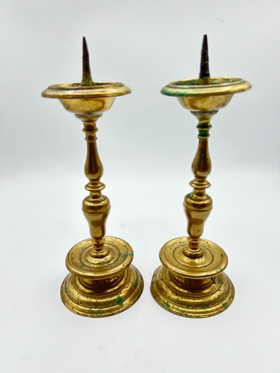 Candelabri coppia in bronzo