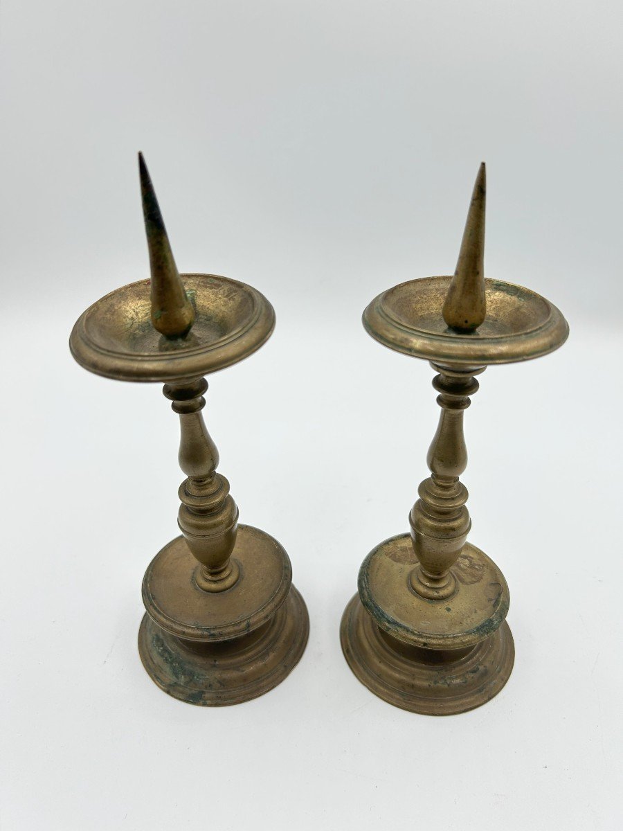 Candelabri coppia in bronzo-photo-1