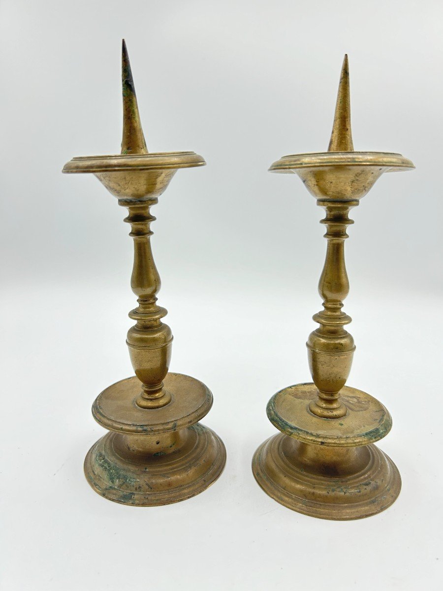 Candelabri coppia in bronzo