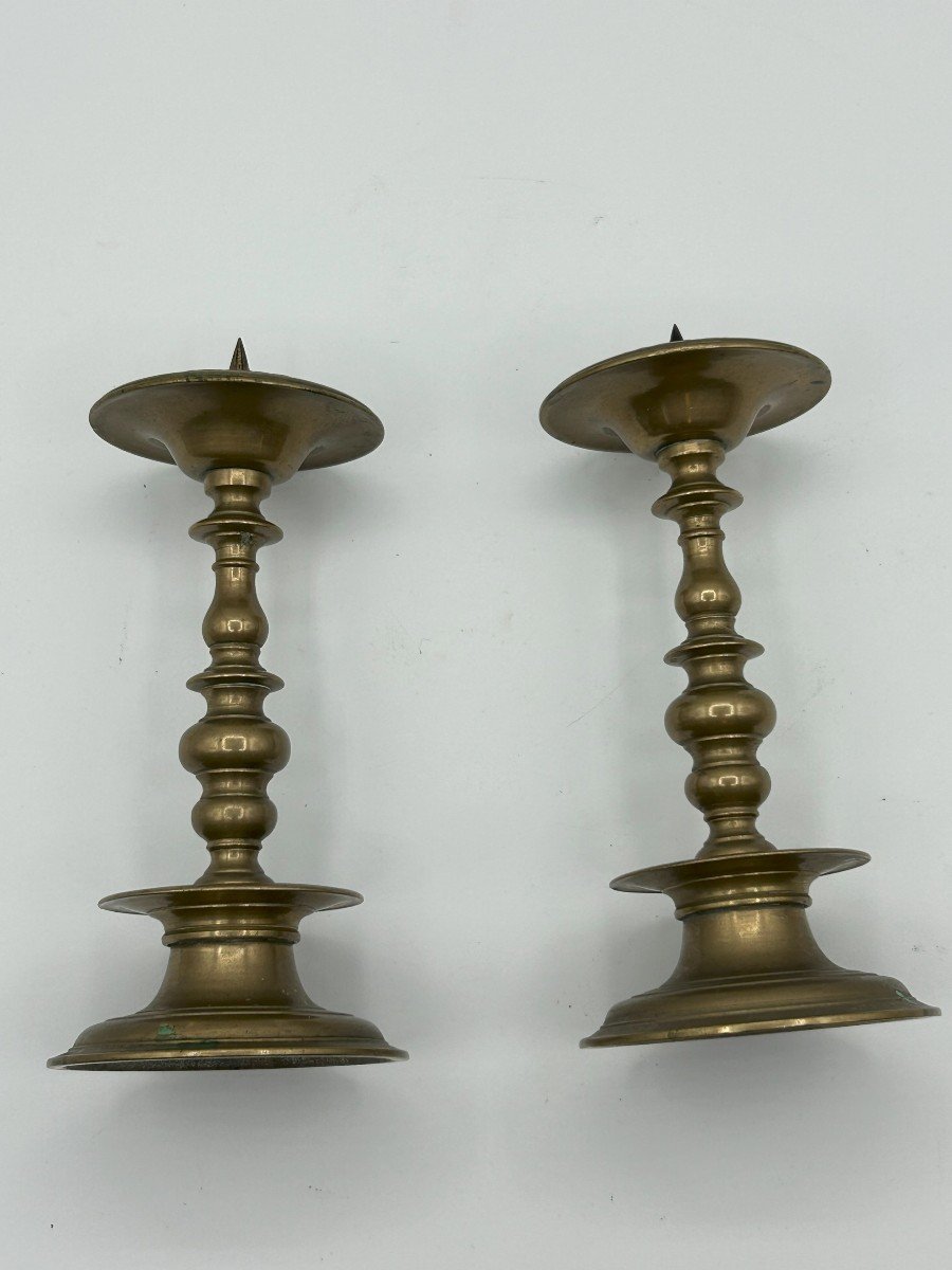 Candelabro a rocchetto in bronzo-photo-4