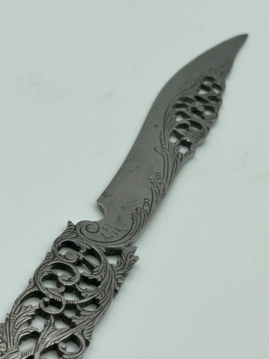 Coltello tagliacarte in ferro forgiato-photo-3