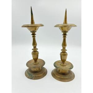 Candelabri coppia in bronzo