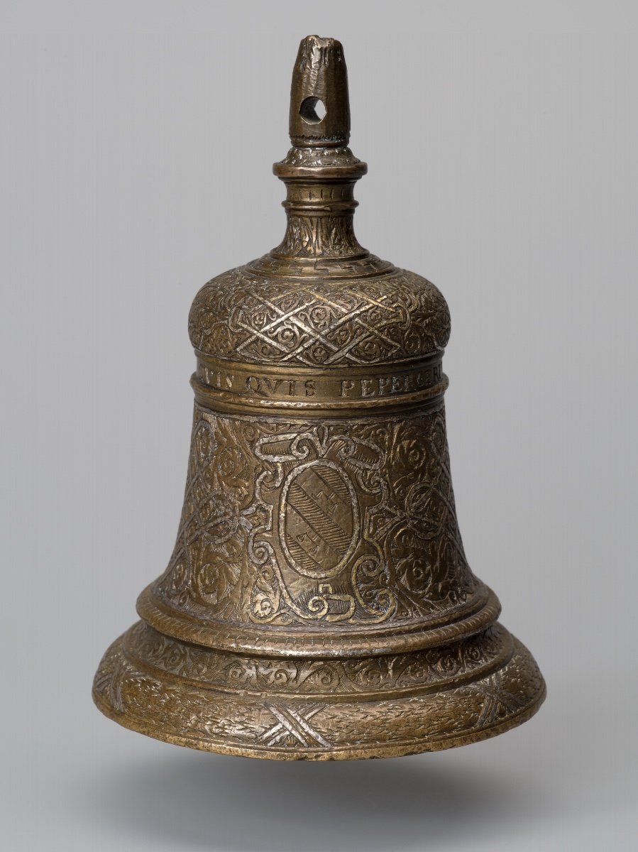 Campanello in bronzo Damascato Verona 1559 di Alessandro Bonaventurini