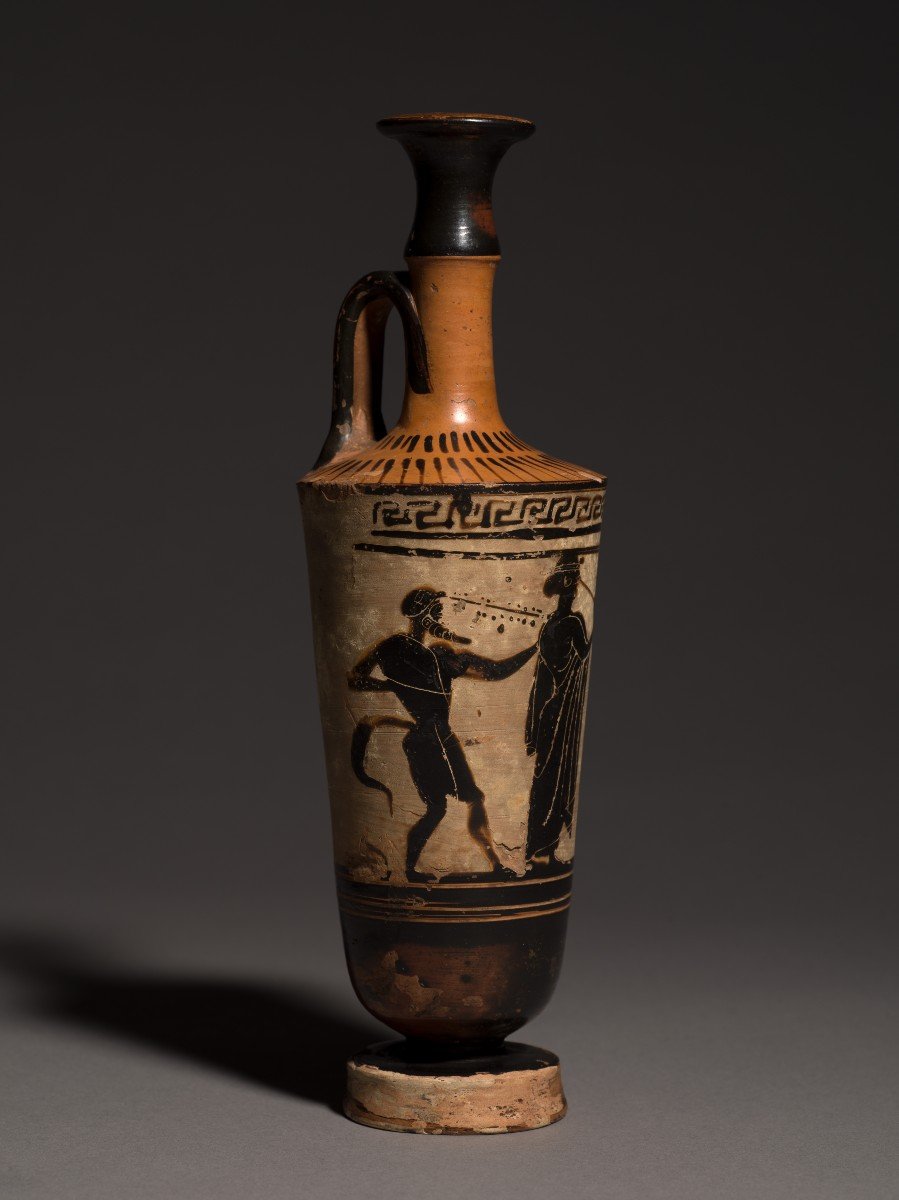 Lekythos Attique De Type Cheminée Vers 500-460 Av. Jc