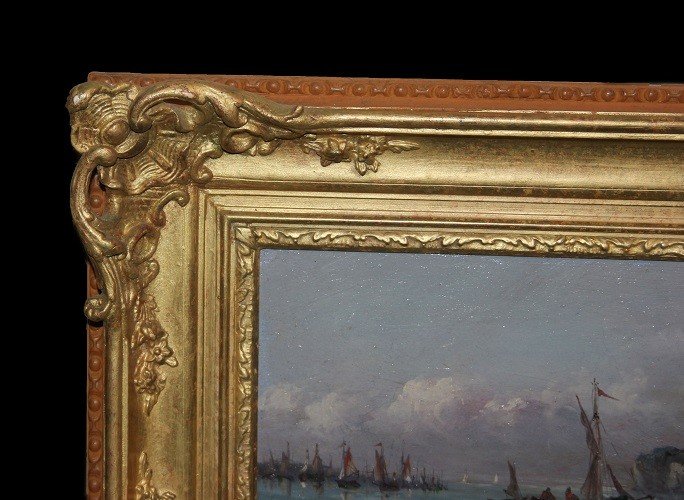 Piccolo olio su tavoletta di metà '800 inglese firmato Arthur Gilbert 1819 - 1895-photo-2