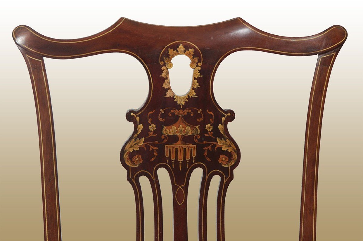 Particolarissima poltrona inglese Correct Chair della seconda metà del 1800 stile Vittoriano -photo-2