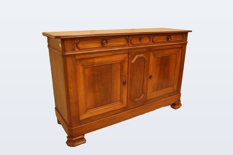 Credenza Luigi Filippo in noce-photo-2