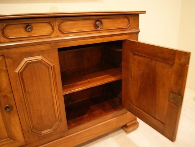 Credenza Luigi Filippo in noce-photo-4