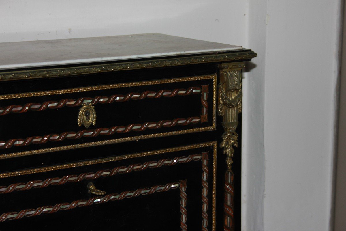 Bellissimo secretaire francese della seconda metà del 1800, stile Napoleone III-photo-4