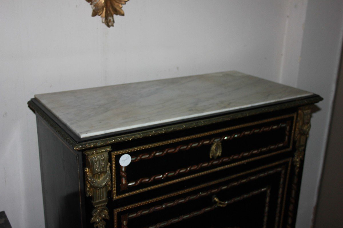 Bellissimo secretaire francese della seconda metà del 1800, stile Napoleone III-photo-3