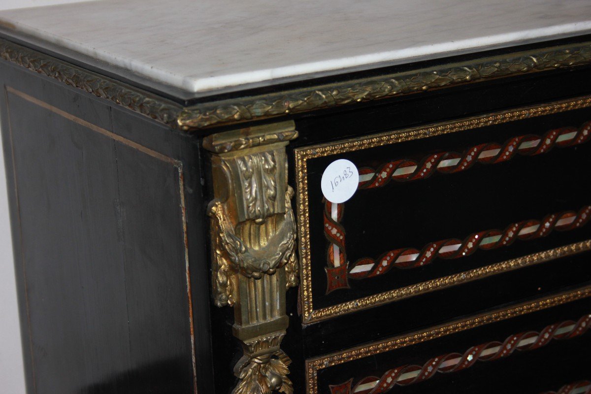 Bellissimo secretaire francese della seconda metà del 1800, stile Napoleone III-photo-4