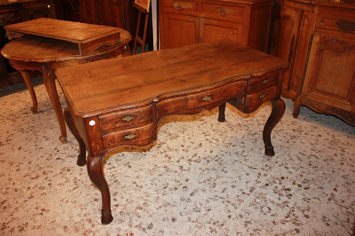 Scrivania Provenzale del 1800 in legno di rovere