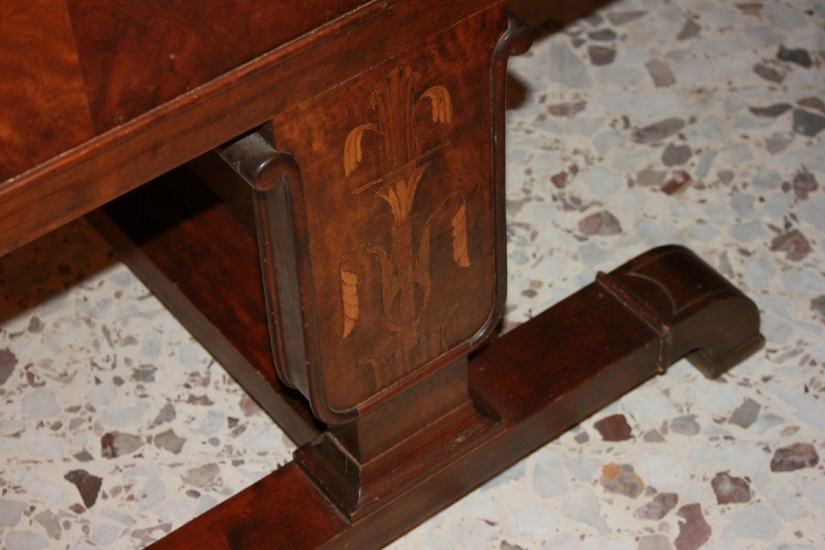 Scrivania Stile Direttorio Francese del 1800 In Legno di Mogano-photo-1