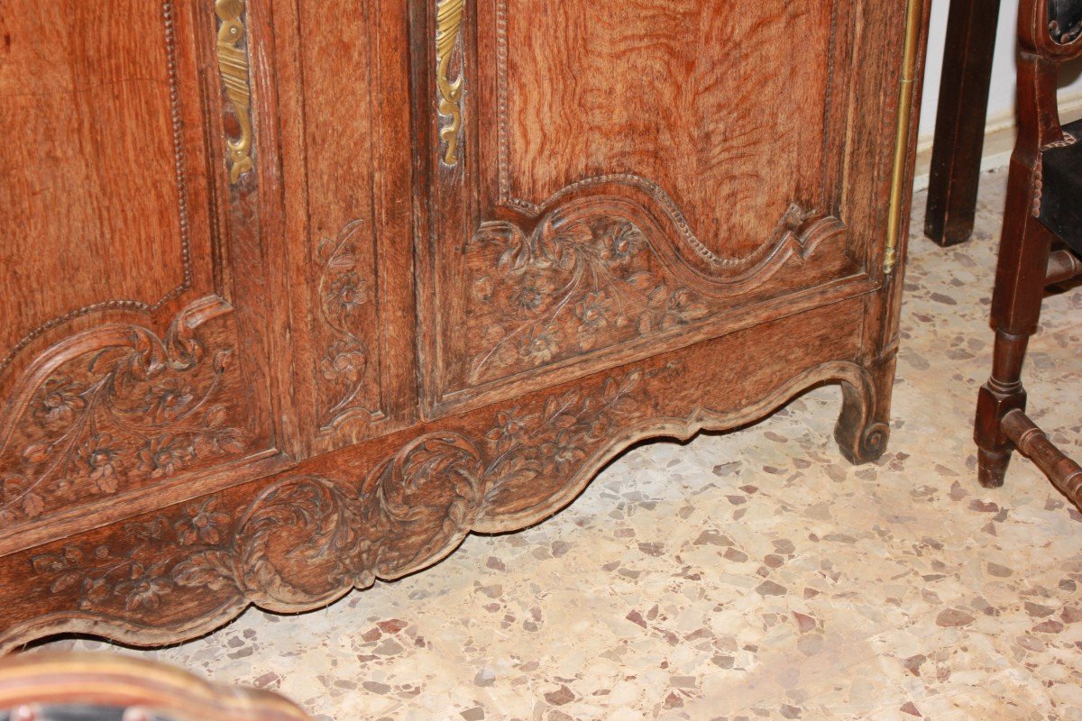 Armadio Provenzale in Legno di Rovere XVIII secolo-photo-1