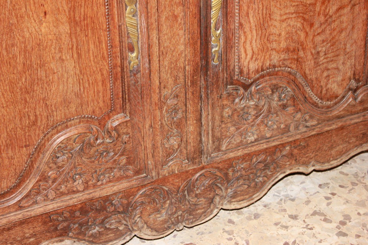 Armadio Provenzale in Legno di Rovere XVIII secolo-photo-2