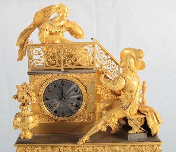 Orologio francese della prima metà del 1800 in stile Impero-photo-2