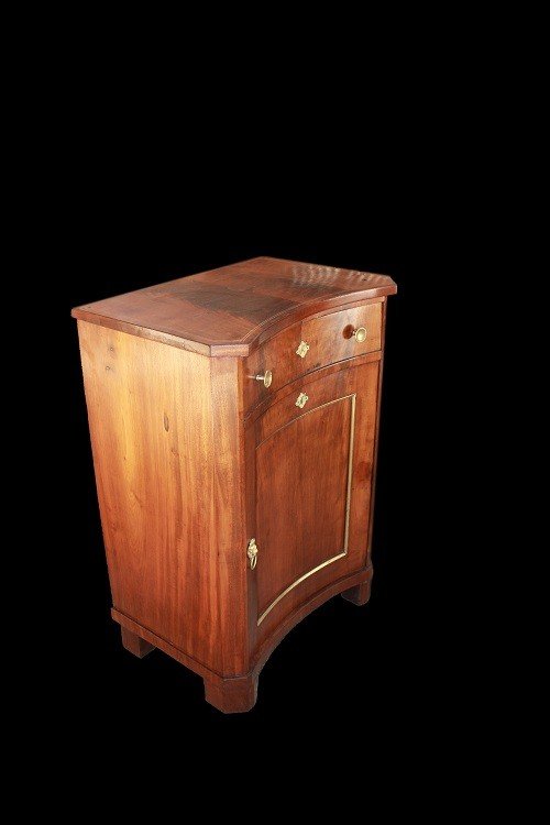 Bellissimo credenzino francese della prima metà 1800, stile Carlo X, in legno di mogano. Presen-photo-2