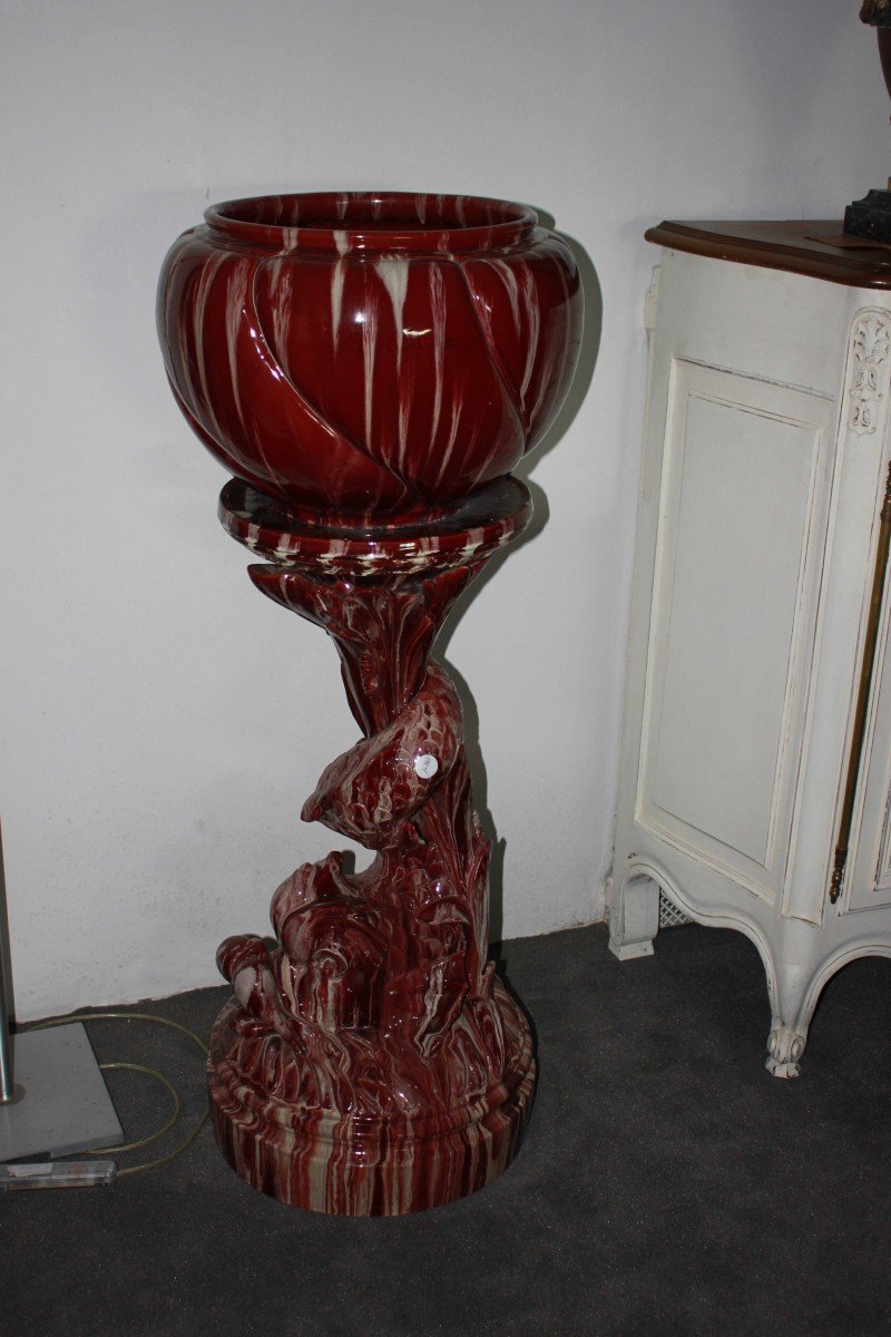 Grande Cachepot Vaso Porta piante francese di inizio 1900