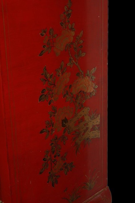 Credenza Cinese prima metà del 1900 in legno laccato colore Rosso -photo-6