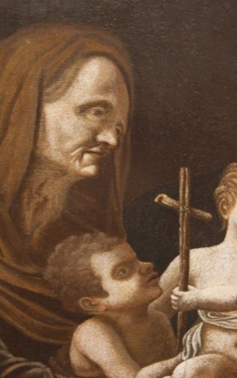 Olio su tela italiano (cerchia di Bartolomeo Schedoni) di inizio 1600 raffigurante Madonna -photo-1