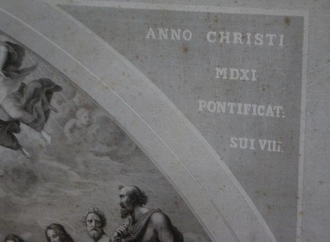 Stampa tedesca della seconda metà del 1800 raffigurante "Il giudizio universale" -photo-4