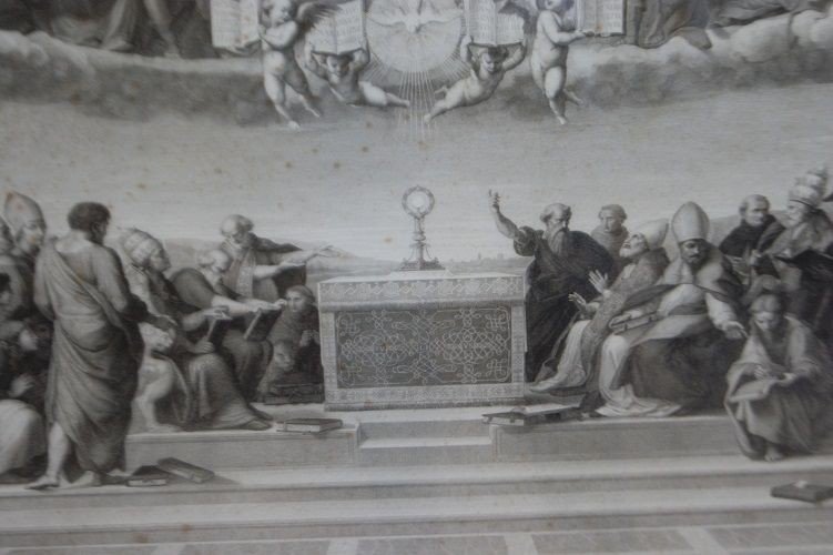 Stampa tedesca della seconda metà del 1800 raffigurante "Il giudizio universale" -photo-2