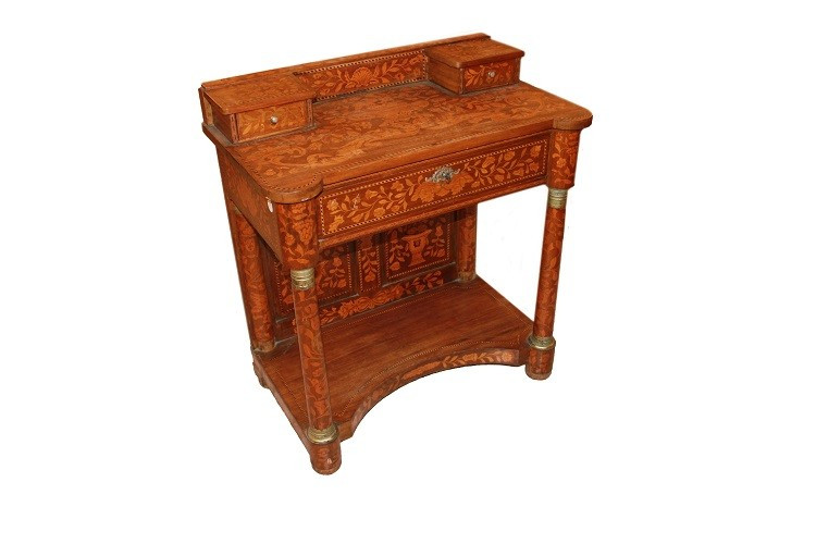 Bellissima consolle olandese di fine 1700 inizio 1800, stile Impero, in legno di mogano