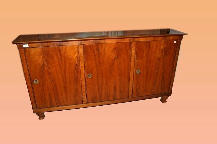 Buffet Biedermeier 3 Portes En Noyer