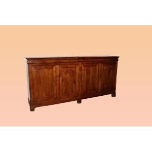 Grande credenza francese di inizio 1800, stile Impero, in legno di ciliegio